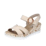 Rieker Femme Sandals, Beige, 38 EU