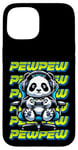 Coque pour iPhone 15 Graphique de jeu vidéo Panda Pew pour hommes, garçons, femmes, enfants