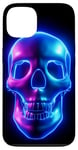 iPhone 13 Dark Hell Blue Skull Case