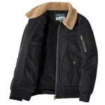 Diting I-Blouson Bombardier Avec Col En Fourrure Pour Homme",Vêtement Décontracté,Chaud,Rétro,À La Mode,"Hiver