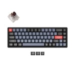 Keychron K6 Pro Wireless RGB Hot-Swappable Mechanical Keyboard - Gateron Brown, 68 Key