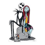 SC4184 Découpe en Carton Grandeur Nature Jack et Sally L'Étrange Noël de Monsieur Jack et Sally avec Mini Figurine de Bureau