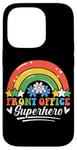 Coque pour iPhone 14 Pro Rainbow Stars, super héros du front office