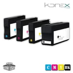 KIT 4 X CARTOUCHES D¿ENCRE MULTI COULEUR COMPATIBLES HP 950 BK V4 XL - HP 951 Y V4 XL AVEC IMPRIMANTE HP OfficeJet Pro 8610 eAiO