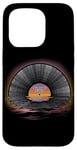 iPhone 15 Pro Retro Vintage Vinyl Sunset Reflection LP Vinyl Record Case