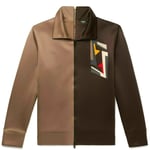 Fendi Logo Iconic 2 in 1 Bomber Track Jacket College Blouson Sweatjacket L