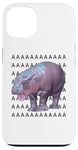 Coque pour iPhone 13 Moo Deng Bébé Hippopotame