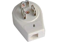 Adapter För Telefonkontakt 3P/ Rj11 Vit