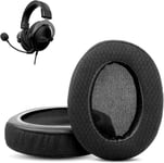 Coussinets d'oreilles Compatibles avec Les écouteurs HyperX Cloud 2 / Alpha/Turtle Beach Stealth 400 600 / ATH M50X M40X Coussin de Remplacement pour Oreille (Tissu Respirant).[G924]