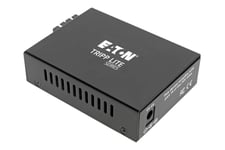 Eaton Tripp Lite Series Gigabit Singlemode Fiber to Ethernet Media Converter, SMF 10/100/1000 SC, 1310 nm, 20 km (12.4 mi.) - fibermediekonverterare - 10Mb LAN, 100Mb LAN, 1GbE