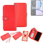 Wallet Mobile phone cover Realme C53 Phone protective Case red