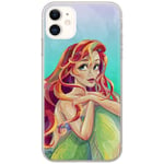 ERT GROUP Coque de téléphone Portable pour Apple Iphone 11 Original et sous Licence Officielle Disney Motif Ariel 004 Parfaitement adapté à la Forme du téléphone Portable, Coque en TPU