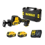 DCS369P2T-QW Scie sabre xr 18V 2 x 5.0 Ah batteries + chargeur en coffret - Dewalt