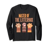 Master of the Litterbox Cat Dad Long Sleeve T-Shirt