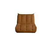 Chaise longue FORIO tissu mustard