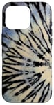 iPhone 16 Pro Cool Tiedye Blue Black Tan Cool Hippie Punk Rock Tie Dye Case