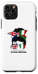 iPhone 11 Pro Half Britain And Italian British UK Italia Flag Girl Women Case