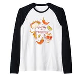 Tacos Tequila Skull Lime Fiesta Mexican Retro Art Design Raglan Baseball Tee