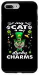 Coque pour iPhone 7 Plus/8 Plus My Cat Is My Lucky Charm Kitten St Patricks Day Cats Lovers