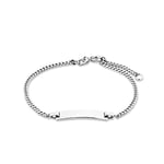 Amor Bracelet d'identification Bracelet pour femme en argent sterling 925, 17 + 2 cm, argent, livré dans une boîte cadeau, 9048762