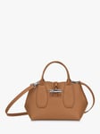 Longchamp Roseau Small Leather Top Handle Bag