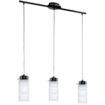 Suspension, lampe de table à manger, suspension, 3 ampoules, lampe de cuisine led, verre dépoli, l 72 cm Eglo 93904