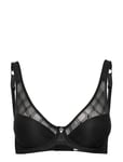 Rita H,Wire Bra White Black Abecita