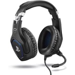 Trust Gaming Casque Gamer PS4 et PS5 avec Licence officielle pour PlayStation GXT 488 Forze - avec Microphone Flexible Repliable,115