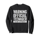 Official Teenager 13 Year Old Funny 13th Birthday Gift Sweatshirt