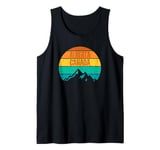 Alberta Canada Retro Vintage Sunset Mountains Tank Top