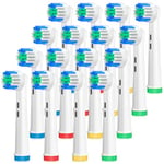 AnjoCare Replacement Brush Heads for Oral B,16 Pack Electric Toothbrush Replacement Heads for Oral B Braun,Rechargeable Toothbrush Heads Compatible with Oral B Pro1000/3000/5000/7000,Vitality and More