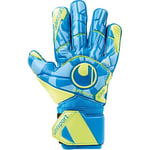 Uhlsport Control Supersoft Gants de gardien de but Mixte Adulte, Radar Bleu/Jaune Fluo/Noir, FR Unique (Taille Fabricant : 11)