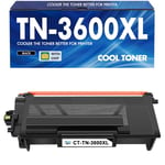 TN-3600XL TN-3600 Toner Compatible pour Brother TN3600XL TN 3600 MFC-L5710DW MFC-L5710DN MFC-L6710DW HL-L5210DN HL-L6415DN HL-L6210DW DCP-L5510DW MFC-L6910DN HL-L5210DW HL-L5215DN - Noir (avec Puce)