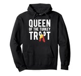 Queen Of The Turkey Trot Running Thanksgiving Pullover Hoodie