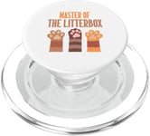 Master of the Litterbox Cat Dad PopSockets PopGrip for MagSafe