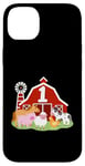 Coque pour iPhone 14 Plus 1er anniversaire animaux de la ferme Bday Party 1 an garçon tout-petit