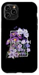 iPhone 11 Pro Purple Fresh Bloom Flowers Purple Color Graphic Case