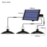 Lampadaire extérieur,Lampe solaire suspendue à Double tête avec câble, imperméable conforme à la norme IP65 - warm white 60LED