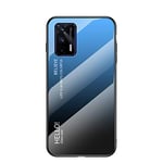 Hülle® Gradient Color Anti-Scratches Glass Case Compatible for Realme GT 5G (6)