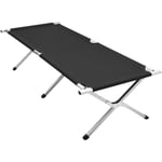 Lit de Camp Pliable,Camping Bed,Capacité 150 kg,pour Camping, Randonnée, Voyage en Plein Air,noir