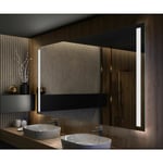 Artforma - Miroir led Lumineux 120x70 cm de Salle de Bain Mural AmbientLine avec éclairage Blanc Froid 7000K L02 Transparent