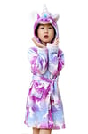 Peignoir Enfants Filles Garçons Nouveauté Robe De Chambre Animal Doux Court Unisexe À Capuche Toison Cosplay Licorne Peignoirs de Bain Doux Pyjamas Vêtements de Nuit Loungewear 08,120