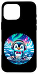 iPhone 16 Pro Max Funny Penguin Dj Headphones Graphic for Men Women Kids Case