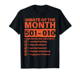 Inmate Of The Month Funny Halloween Prisoner Jail Costume T-Shirt