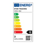 Star Trading Ledlampa Klot Klar E27 2W 150lm Dimbar