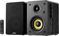 Sw206 Enceintes D'Étagère Double Mode 80 W-Mode Moniteur Et Mode Hifi-Haut-Parleur En Fibre De Carbone 4 Pouces-Tweeter À Dôme En Film De Soie 25 C?urs-Noir