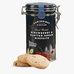 Cartwright & Butler | Great British Strawberry and Clotted Cream Biscuits In Tin - Biscuits, Cookies, Food Gifts For Women, Birthday Gift, Thank You, Afternoon Tea, Housewarming Gift