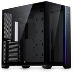 Magniumgear NEO Qube 2 Dual Chamber ATX Mid-Tower DRGB Gaming PC Case - Black MG-NE620Q_DBK02