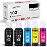 102 104 Encre Compatible Avec Epson 102 104 Cartouches D'Encre Multipack Pour Ecotank Et-2700 Et-2710 Et-2720 Et-2750 Et-3700 Et-3750 Et-4700 Et-4750 Et-15000