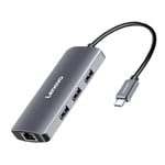 Sovitin Lenovo F1-C03 4in1 Type-C Sisään 3USB3.0 RJ45 1000mbps för HUAWEI Mate40/P50 Samsung S20